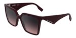 Karl Lagerfeld KL6207S Burgundy/Grey To Pink Sunglasses