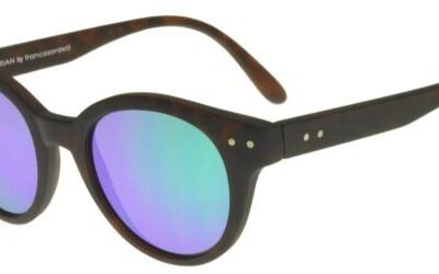 Touch Men's KRS2028 Matte Dark Havana/Green Mirror Sunglasses