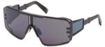 Balmain Men's LE MASQUE Matte Black/Dark Grey Sunglasses