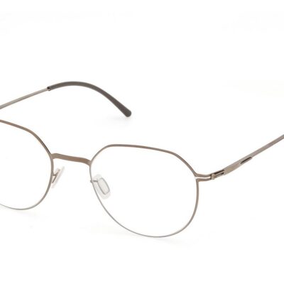 Ic!berlin Men's LIO IC5030 Matte Light Bronze - Bronze : Warm Grey Eyeglasses