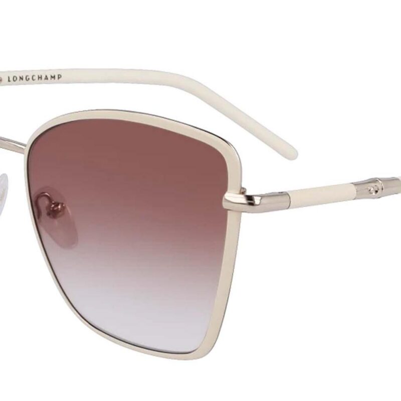 Longchamp Women's LO167S White/Brown Shaded Sunglasses Longchamp Women's LO167S White/Brown Shaded Sunglasses