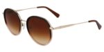 Longchamp Women's LO176S N Gold/Brown Shaded Sunglasses
