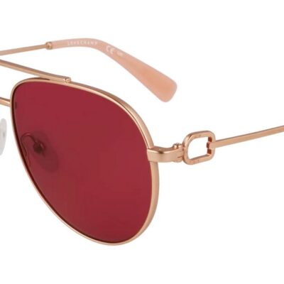 Longchamp LO178S Rose Gold/Wine Shaded Sunglasses