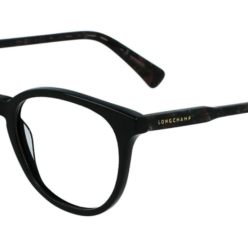Longchamp Women's LO2608 Marble Black Eyeglasses Longchamp Women's LO2608 Marble Black Eyeglasses