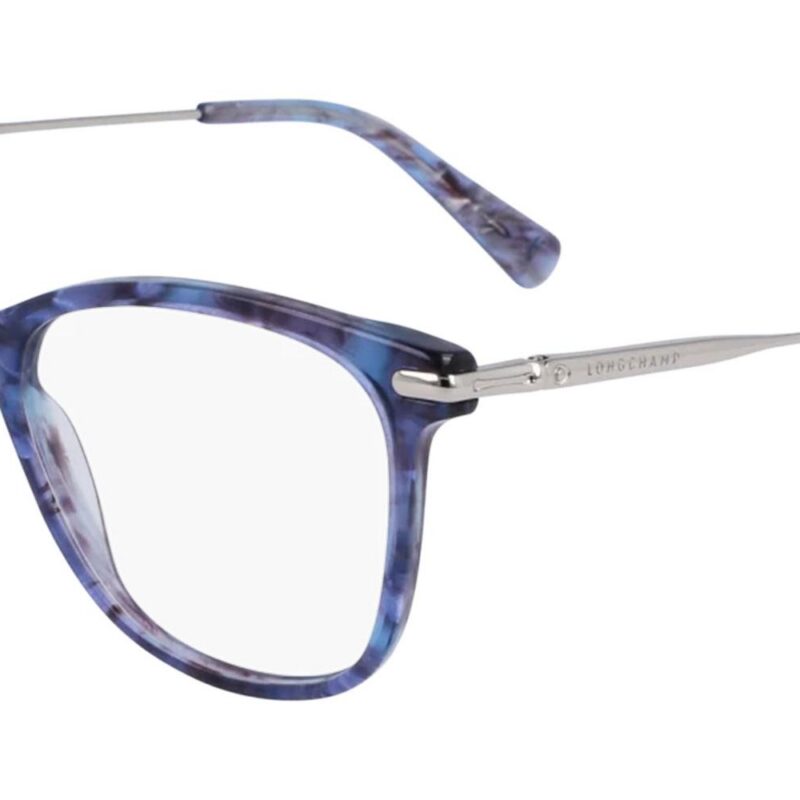 Longchamp Women's LO2691 Textured Blue/Grey Eyeglasses