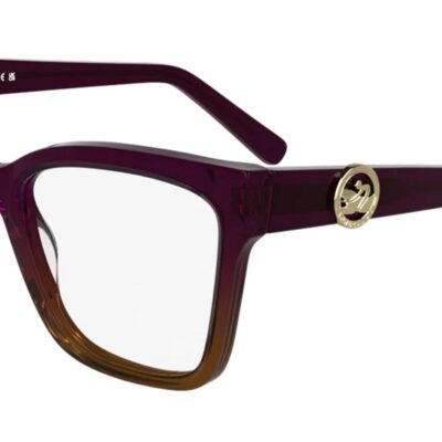 Longchamp Women's LO2761 Transparent Gradient Purple/Brown Eyeglasses