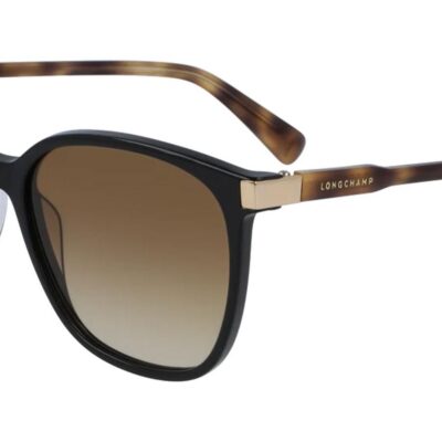 Longchamp Women's LO612S N Black Havana/Brown Shaded Sunglasses