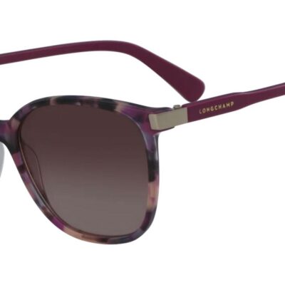 Longchamp Women's LO612S N Havana Purple/ Grey Sunglasses