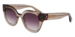 Longchamp Women's LO750S N Transparent Olive Havana/ Grey Shaded Sunglasses