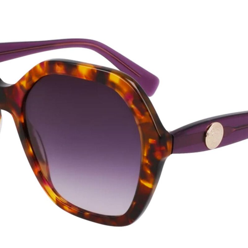 Longchamp Men's LO759S Violet Tortoise/Violet Shaded Sunglasses