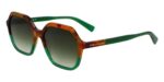 Longchamp Women's LO760S N Brown Green Havana/Green Shaded Sunglasses