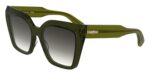 Longchamp Women's LO778S N Transparent Green/Grey Shaded Sunglasses