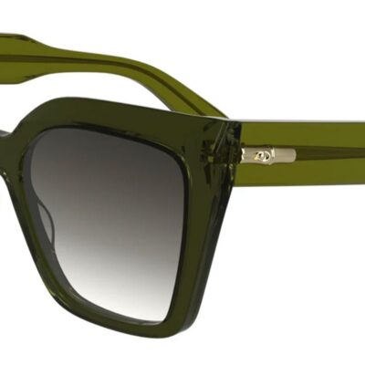 Longchamp Women's LO778S N Transparent Green/Grey Shaded Sunglasses