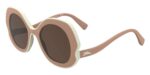 Longchamp Women's LO780S Nude/Brown Sunglasses