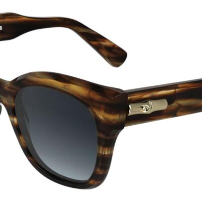 Longchamp Women's LO791S Striped Brown/Grey Shaded Sunglasses