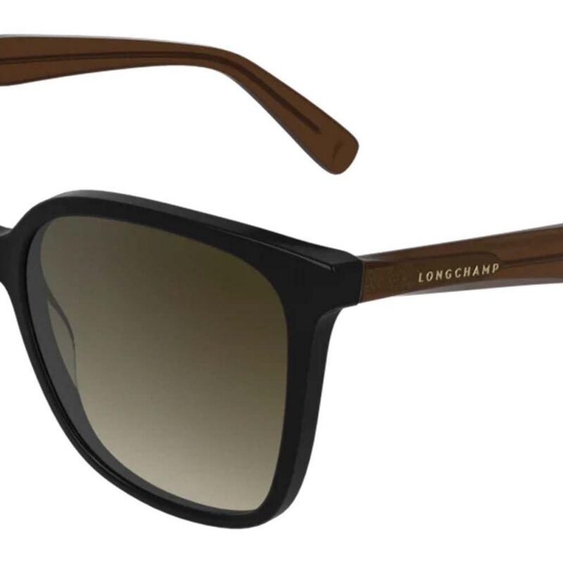 Longchamp Women's LO807S Black Brown/Brown Grey Shaded Sunglasses