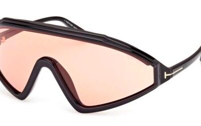 Tom Ford Men's LORNA FT1121 Shiny Black/Light Brown Sunglasses