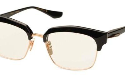 Dita Unisex LOTOVA White Gold Black Eyeglasses