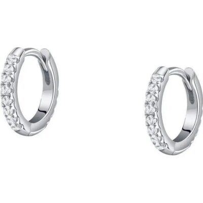 La Petite Story Silver Earrings With Clear Zircons LPS01AWV33 For Women
