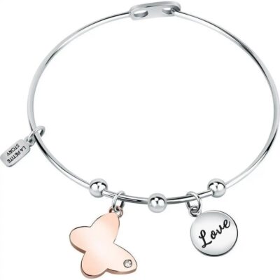 La Petite Story Steel Bracelet With Clear Crystal LPS05ARR89 For Women