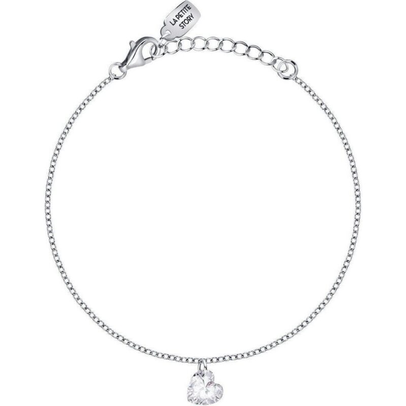 La Petite Story Silver Bracelet With Clear Zircons LPS05AWV54 For Women