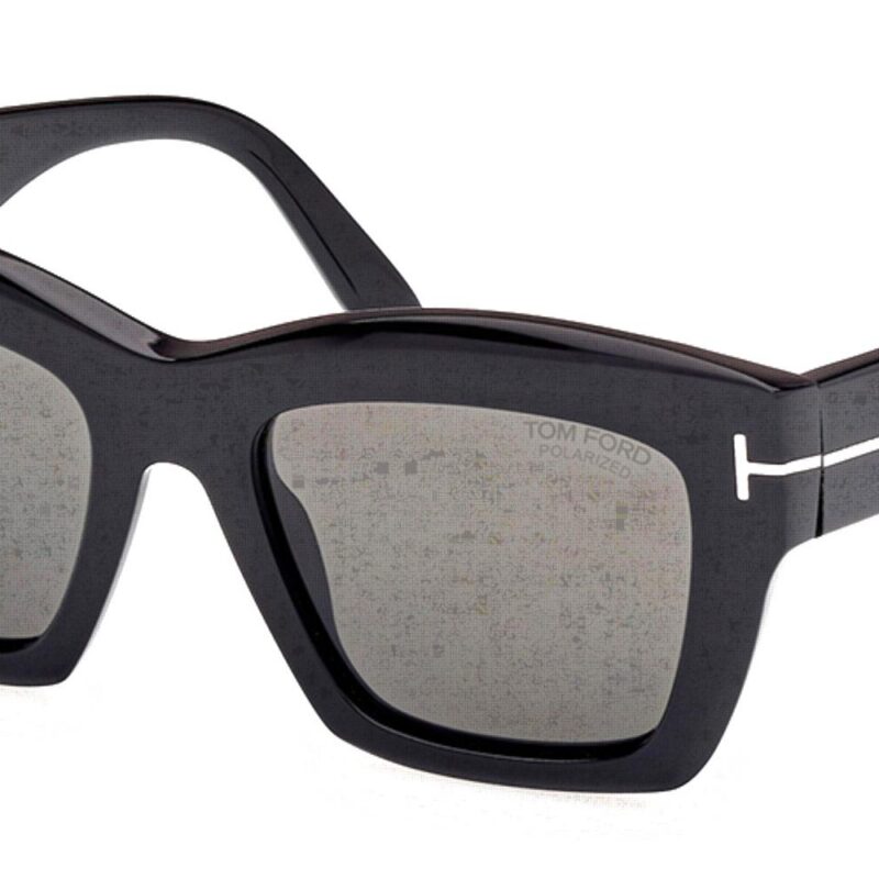 Tom Ford Men's LUNA FT1191 Shiny Black/Grey Sunglasses Tom Ford Men's LUNA FT1191 Shiny Black/Grey Sunglasses