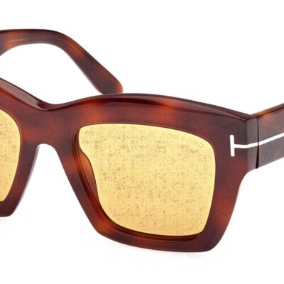 Tom Ford Men's LUNA FT1191 Blonde Havana/Light Brown Sunglasses