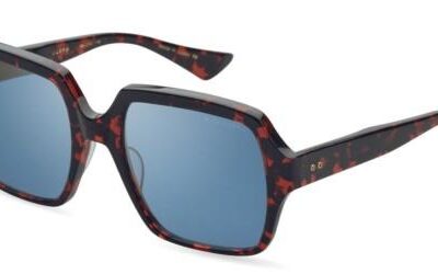 Dita Men's LUZPA Red Tortoise/Blue Gold Mirror Sunglasses
