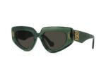 Loewe Women's LW40160I Green/Solid Brown Sunglasses