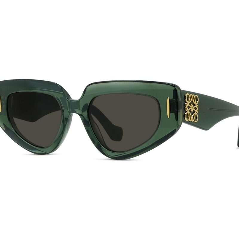 Loewe Women's LW40160I Green/Solid Brown Sunglasses Loewe Women's LW40160I Green/Solid Brown Sunglasses