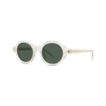 Loewe Women's LW40162U Transparent Pale Yellow/Solid Green Sunglasses