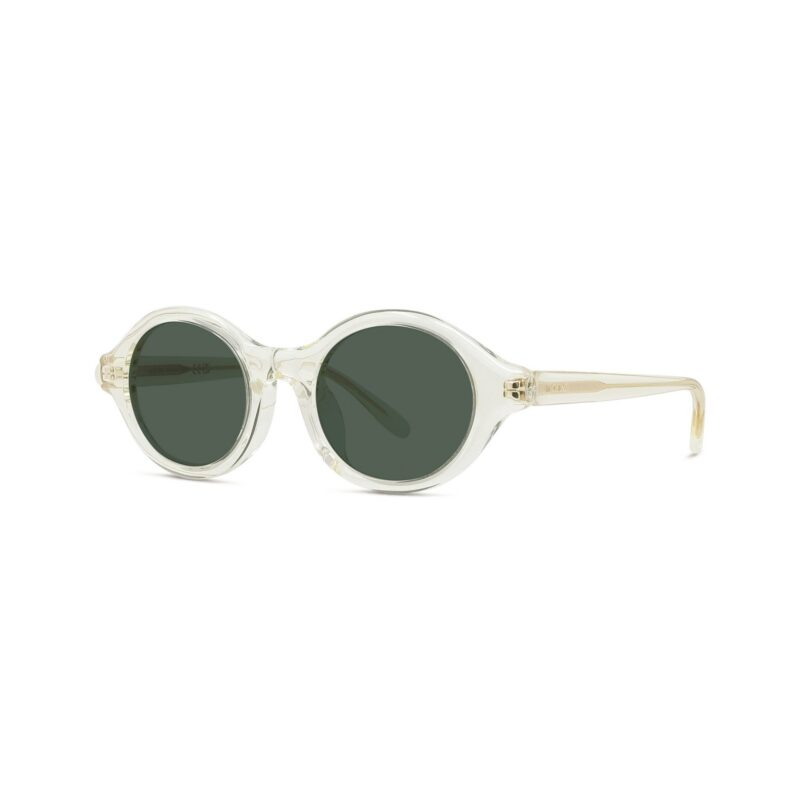 Loewe Women's LW40162U Transparent Pale Yellow/Solid Green Sunglasses Loewe Women's LW40162U Transparent Pale Yellow/Solid Green Sunglasses