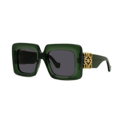 Loewe Women's LW40176U Green/Solid Smoke Sunglasses