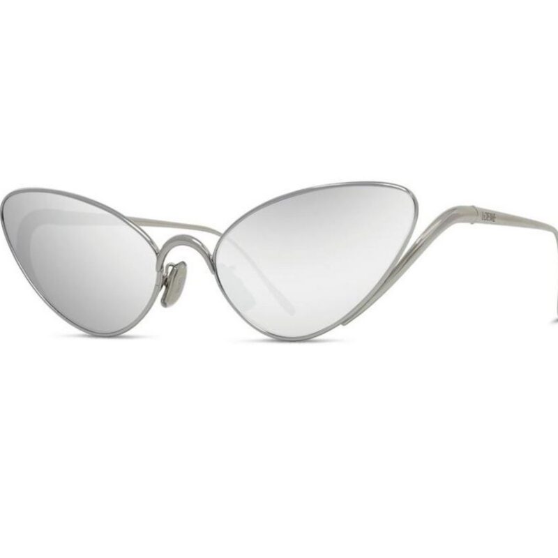 Loewe Women's LW40179U Palladium/Solid Silver Mirror Sunglasses Loewe Women's LW40179U Palladium/Solid Silver Mirror Sunglasses