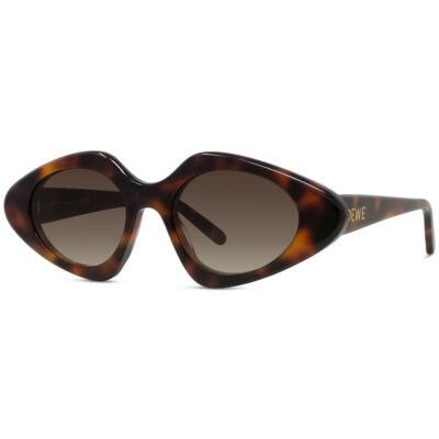 Loewe Women's LW40185I Striped Havana/Gradient Brown Sunglasses