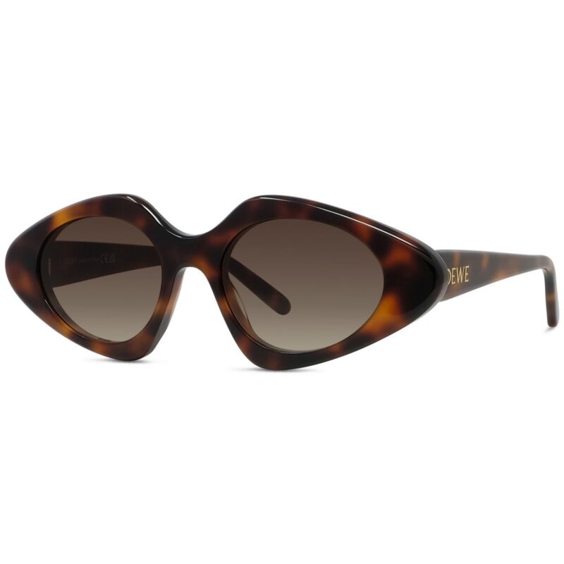 Loewe Women's LW40185I Striped Havana/Gradient Brown Sunglasses Loewe Women's LW40185I Striped Havana/Gradient Brown Sunglasses