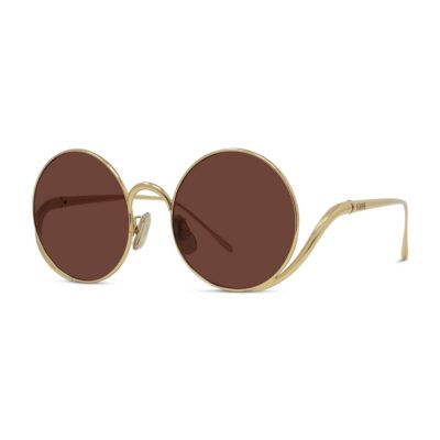 Loewe Women's LW40187U Gold/Red Sunglasses