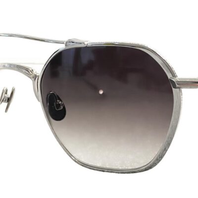 Matsuda Men's M3145 Palladium White/Grey Gradient Sunglasses