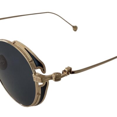 Matsuda Men's M3152 Brushed Gold/Blue Gradient Sunglasses