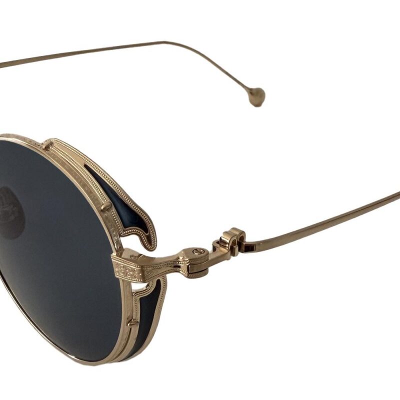 Matsuda Men's M3152 Brushed Gold/Blue Gradient Sunglasses Matsuda Men's M3152 Brushed Gold/Blue Gradient Sunglasses