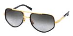 Dita Unisex MACH-X Black Glass - Matte Yellow Gold/Grey To Clear Gradient Sunglasses