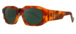 Ophy Men's MAJOR Polished Melted Havana/Green Sunglasses