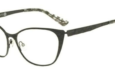 Vanni Women's MAPS V1168 Matte Black Eyeglasses