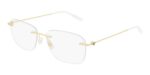 Montblanc Men's MB0075O Gold Eyeglasses