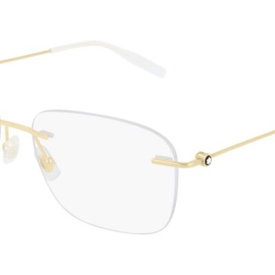 Montblanc Men's MB0075O Gold Eyeglasses