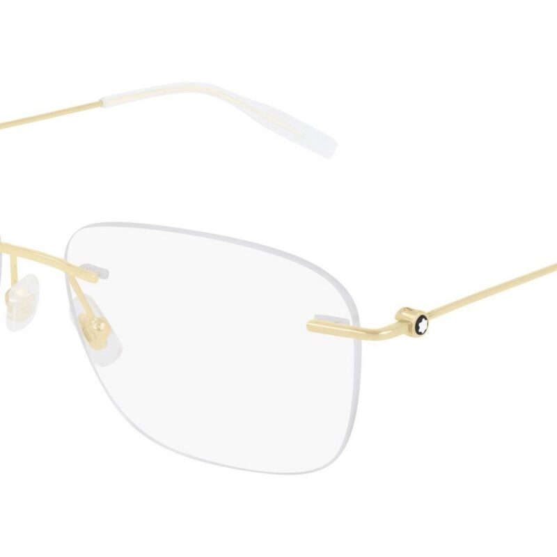 Montblanc Men's MB0075O Gold Eyeglasses