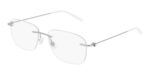 Montblanc Men's MB0075O Silver Eyeglasses