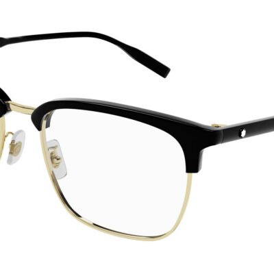 Montblanc Men's MB0199OA Black Gold Eyeglasses