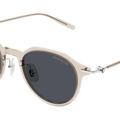Montblanc Men's MB0355S Nude/Grey Sunglasses