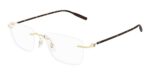 Montblanc Men's MB0431O Gold Black Eyeglasses